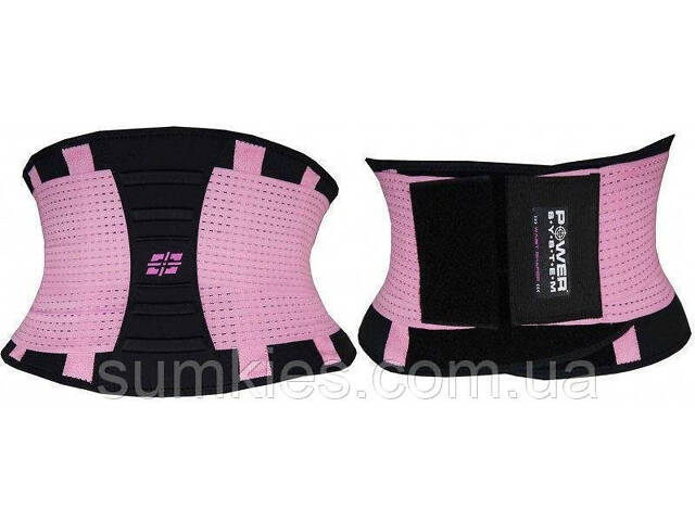 Пояс-корсет для підтримки спини Power System PS-6031 Waist Shaper Pink S/M - Фото 2