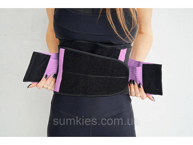 Пояс-корсет для підтримки спини Power System PS-6031 Waist Shaper Pink S/M - Фото 5