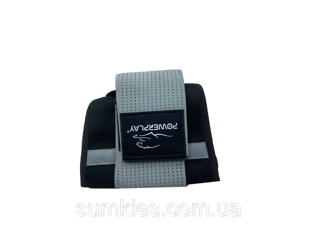 Пояс-корсет для підтримки спини PowerPlay 4305 (110*24 см) Чорно-сірий - Фото 4