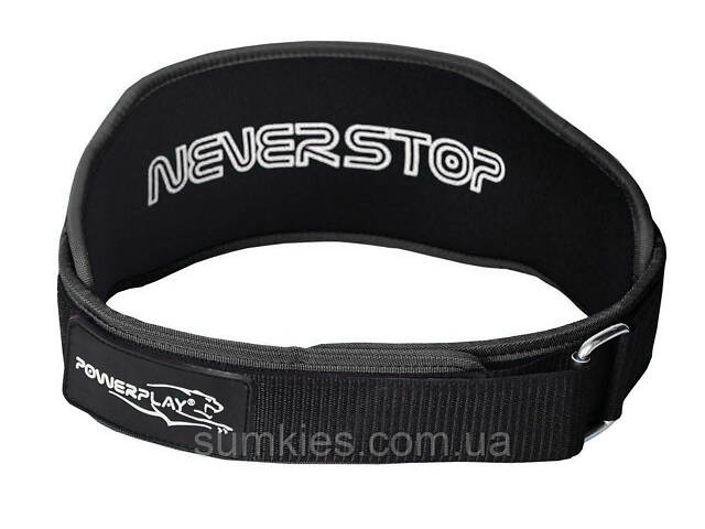 Пояс неопреновий для важкої атлетики Power Play 5546 Black M - Фото 3