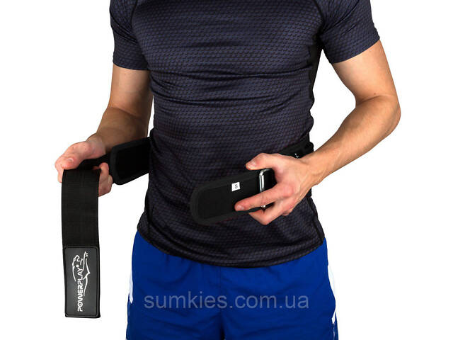 Пояс неопреновий для важкої атлетики Power Play 5546 Black M - Фото 5