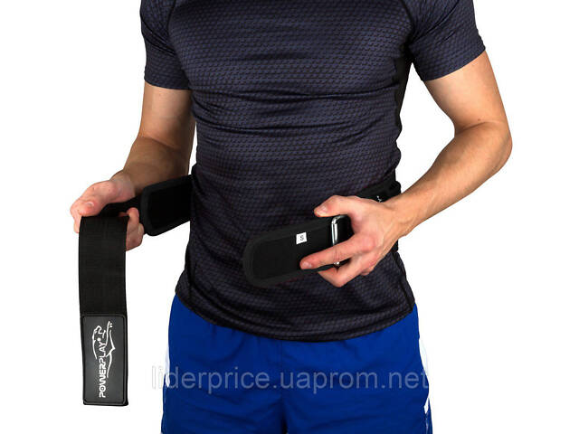Пояс неопреновий для важкої атлетики Power Play 5546 Black L, Оригінал! - Фото 4