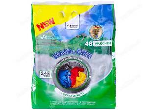Стиральный порошок 2,4г руч/авт Универсал Горная свежесть ТМ WASH FREE