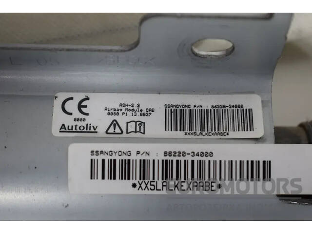 Правая боковая подушка безопасности типа «занавес» SsangYong Korando C D20R 2010 8622034000 it-15948 Дизель - Фото 2