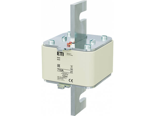 Запобіжник ножовий з плавкою вставкою 710А gG NH4 500В для тримачів PK4 [4116102] ETI - Фото 1
