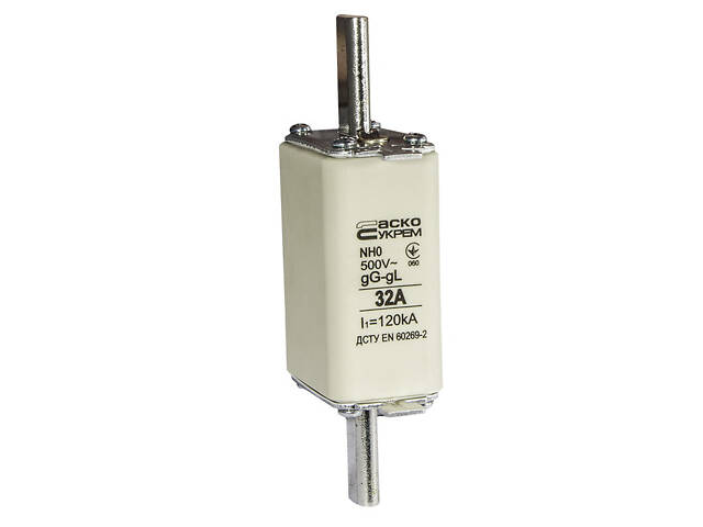 Запобіжник ножовий з плавкою вставкою NH0 32A gG [A0050010019] АСКО - Фото 3