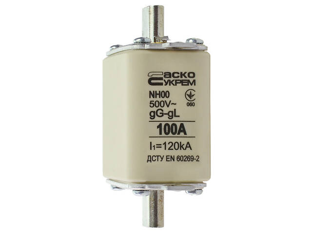 Запобіжник ножовий з плавкою вставкою NH00 100A gG [A0050010015] АСКО - Фото 3