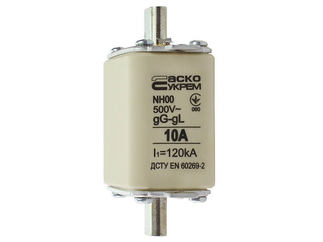Запобіжник ножовий з плавкою вставкою NH00 10A gG [A0050010007] АСКО - Фото 4