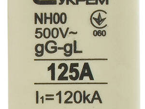 Запобіжник ножовий з плавкою вставкою NH00 125A gG [A0050010016] АСКО