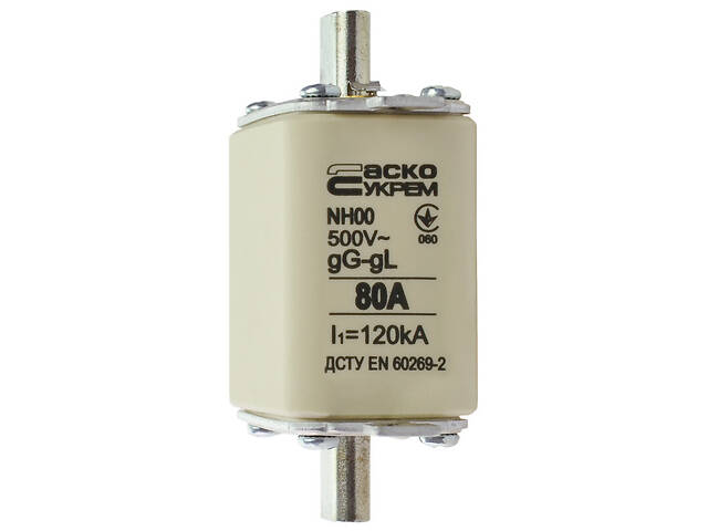 Запобіжник ножовий з плавкою вставкою NH00 80A gG [A0050010014] АСКО - Фото 4