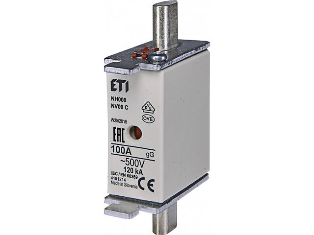 Запобіжник ножовий з плавкою вставкою NH000 160A gG [4181216] KOMBI ETI - Фото 1