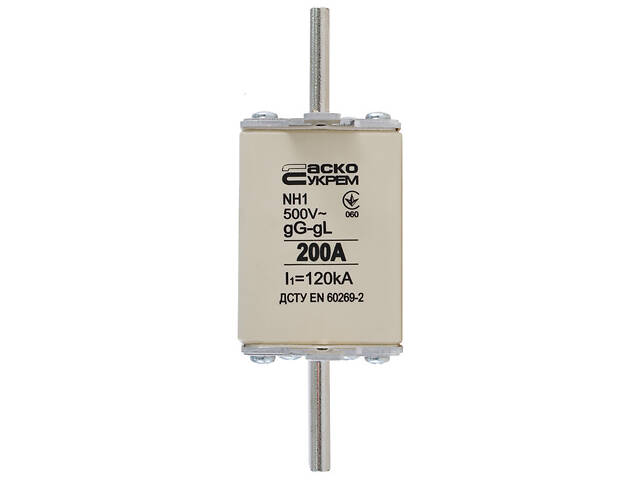 Запобіжник ножовий з плавкою вставкою NH1 200A gG [A0050010031] АСКО - Фото 1