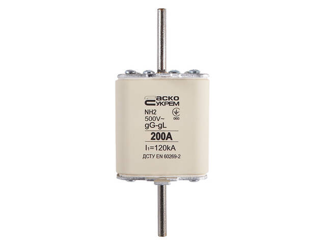 Запобіжник ножовий з плавкою вставкою NH2 200A gG [A0050010042] АСКО - Фото 1