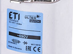 Запобіжник ножовий з плавкою вставкою NH2 355A aR [4334221] M2UQU-N ETI