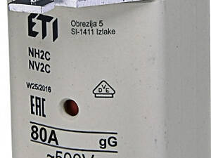 Запобіжник ножовий з плавкою вставкою NH2C 80A gG [4185213] KOMBI ETI