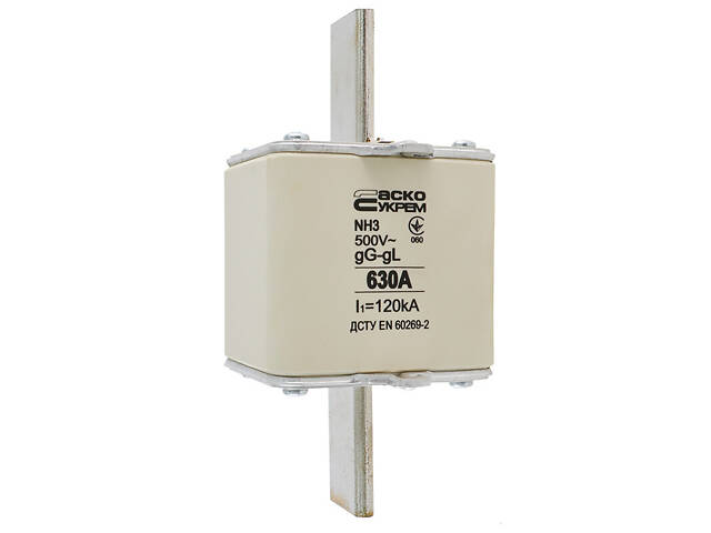 Запобіжник ножовий з плавкою вставкою NH3 630A gG [A0050010041] АСКО - Фото 3