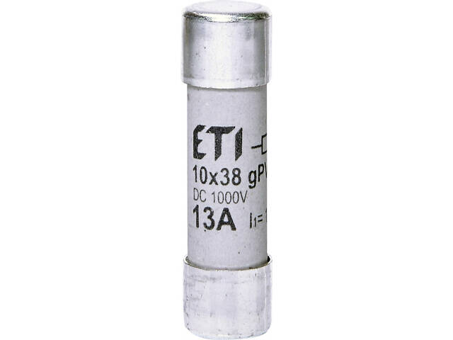 Запобіжник циліндричний плавкий 13A gPV 10x38мм для сонячних панелей (PV систем) [2625137] CH ETI - Фото 1
