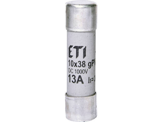 Запобіжник циліндричний плавкий 13A gPV 10x38мм для сонячних панелей (PV систем) [2625078] CH ETI - Фото 1