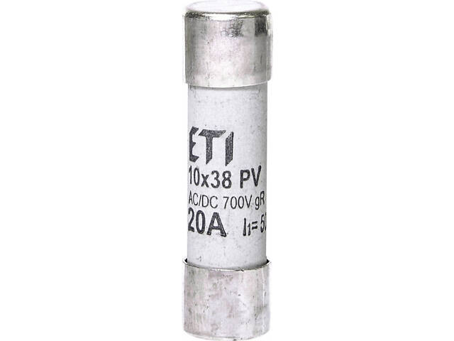 Запобіжник циліндричний плавкий 20A gR 10x38мм [2625024] CH UQ ETI - Фото 1