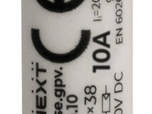 Запобіжник циліндричний плавкий 10A gPV 10x38мм 1000V DC 20kA для сонячних панелей (PV систем) [i0610115] E.NEXT