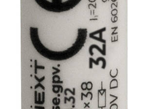 Запобіжник циліндричний плавкий 32A gPV 10x38мм 1000V DC 20kA для сонячних панелей (PV систем) [i0610121] E.NEXT