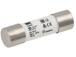 Запобіжник циліндричний плавкий 63А gG 14х51мм [MFL20-063] KARAT UEC