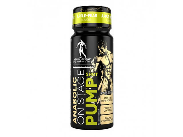 Предтренировочный стимулятор Kevin Levrone Anabolic On Stage Pump 60 ml (Apple Pear) - Фото NaN
