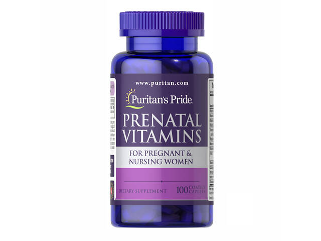 Prenatal Vitamins — 100 Caplets (пошкоджена етикетка) - Фото 1