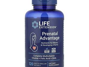 Пренатальний комплекс Life Extension Prenatal Advantage 120 м'яких капсул, зручних для ковтання (1086-2023-10-4698)