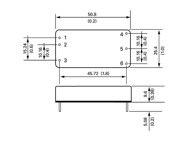 Перетворювач DC-DC Traco Power TEL30-2412 - Фото 2