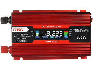 Преобразователь тока AC/DC UKC 500W KC-500D с LCD дисплеем