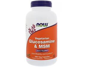 Препарат для суглобів і зв'язок Now Foods Vegetarian Glucosamine &amp; MSM 240 Veg Caps NOW-03131 (000003368)
