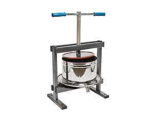 Прес ручний гвинтовий для віджиму соку яблук, винограду, фруктів, овочів 10 літрів «Вілен» (нержавіюча сталь) Вінниця