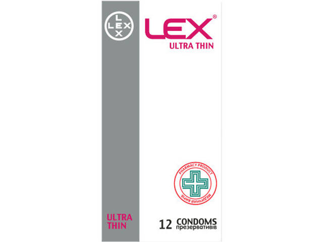 Презервативи Lex Condoms Ultra Thin 12 шт. (4820144771958) - Фото 1