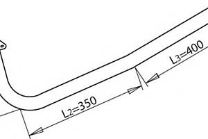 Приемная труба  для моделей: MERCEDES-BENZ (O, T2-L,T2-L)
