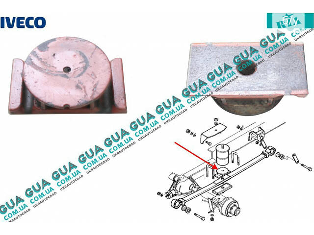 Притискна планка кріплення задньої ресори ( пластина/кронштейн драбини ) 93812448 Iveco/ІВЕКО DAILY III 1999-2006