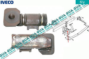 Прижимная планка правая крепления рессоры ( пластина / кронштейн стремянки ) 504054130 Iveco / ИВЕКО DAILY II 1989-1999