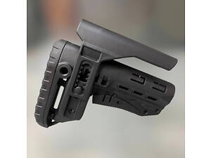 Приклад (база) DLG TBS COMPACT DLG-130-052-black, Чорний, Mil-Spec, з високим підщічником 4 см
