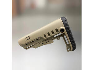 Приклад (база) DLG TBS TACTICAL, DLG-087-beige, Койот, для гвинтівок з трубкою розміру Mil-Spec