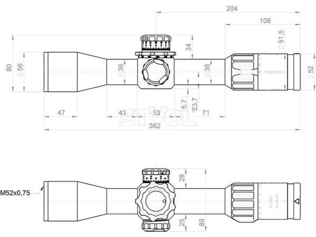 Прицел оптический KAHLES K328i DLR CCW 3.5-28x50 (36 мм) illum. Skmr4+ w-right FFP - Фото 3