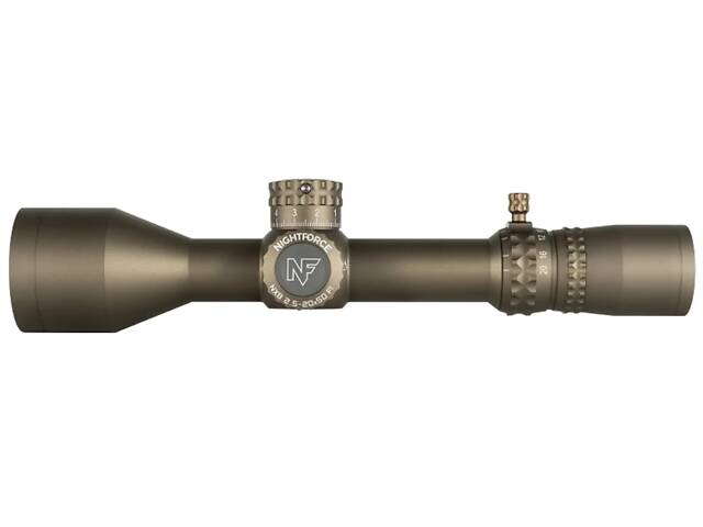 Приціл Nightforce NX8 2.5-20x50 F1 ZeroS. Сітка Mil-XT з підсвічуванням. Dark Earth