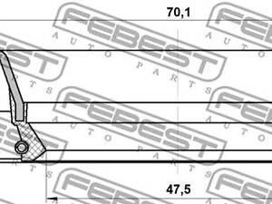 Приводной вал FEBEST 95FDY49700909C