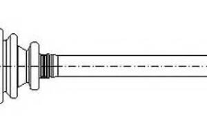 Приводной вал для моделей: ALFA ROMEO (145, 146), FIAT (MULTIPLA)