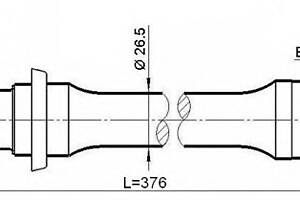 Приводной вал для моделей: MAZDA (626, 626)