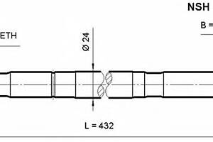 Приводной вал для моделей: NISSAN (ALMERA, ALMERA)