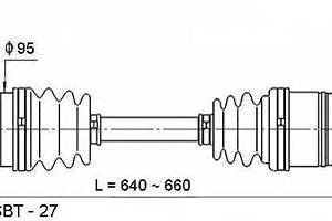 Приводний вал для моделей: SUZUKI (GRAND-VITARA)