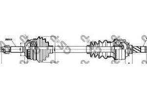 Приводной вал (полуось) на Combo, Corsa B, Tigra