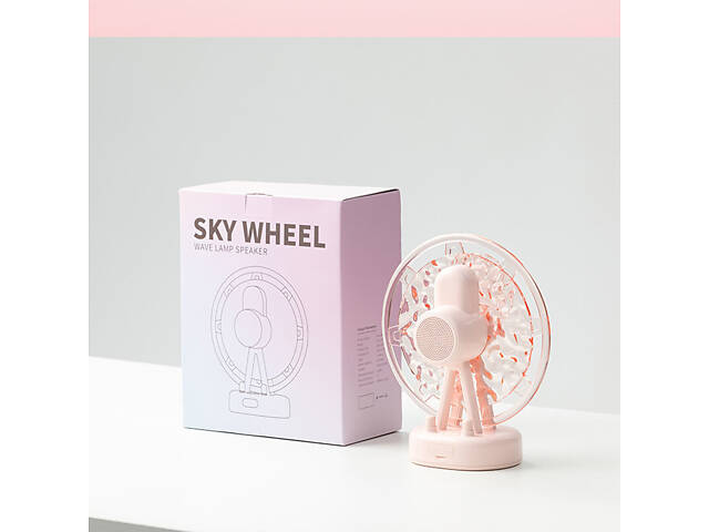 Проектор-нічник ZAY-L07 Sky Wheel 2in1 + Bluetooth колонка Pink - Фото 6