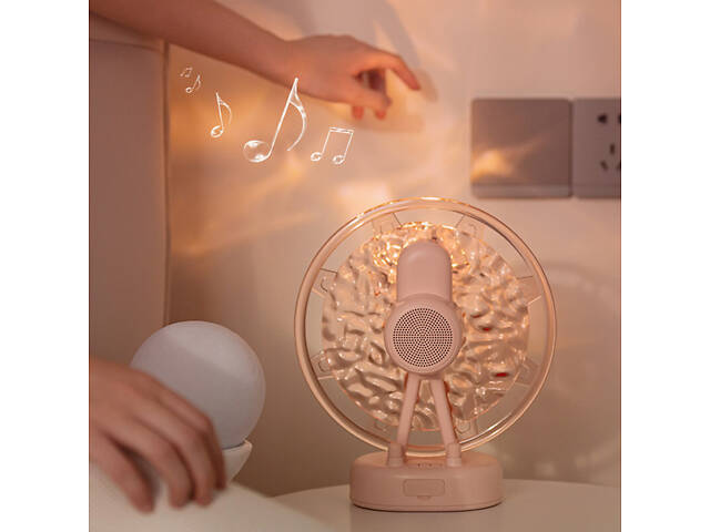 Проектор-нічник ZAY-L07 Sky Wheel 2in1 + Bluetooth колонка Pink - Фото 8