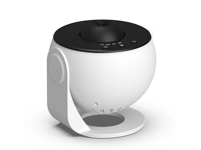Проектор-ночник звездного неба Galaxy Light Projector 14.5х14,5х11,5 см Черно-белый - Фото 3